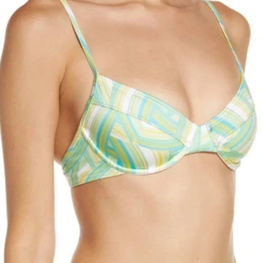 NWT L*Space Missy Bikini Top OTR Over the Rainbow